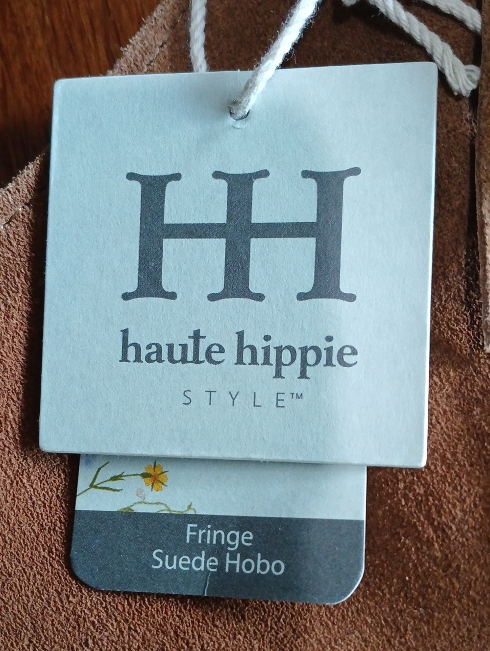 Haute Hippie Style Suede Fringed Shoulder Bag Purse - Picture 4 of 8